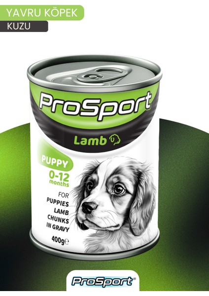 Prosport Chunk Kuzu Etli Yavru Köpek Konserve Mama 400GR modelleri