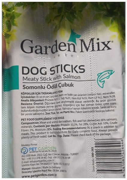 Somonlu Köpek Stick Ödül 3*11G 10'lu modelleri