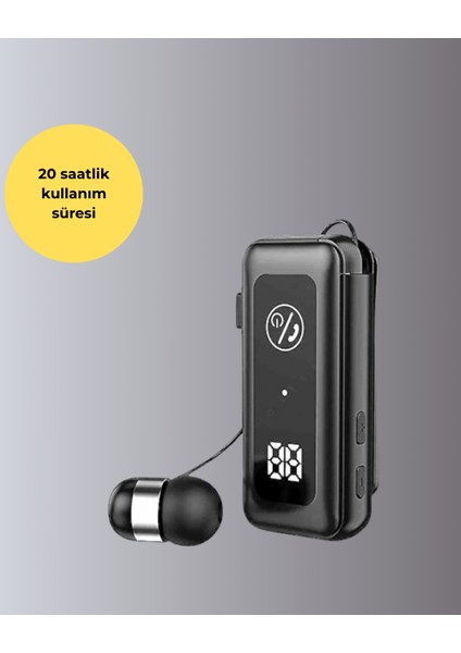 Allzey Dijital Ekranlı ve Hızlı Şarjlı Bluetooth 5.2 Makaralı Kulaklık modelleri