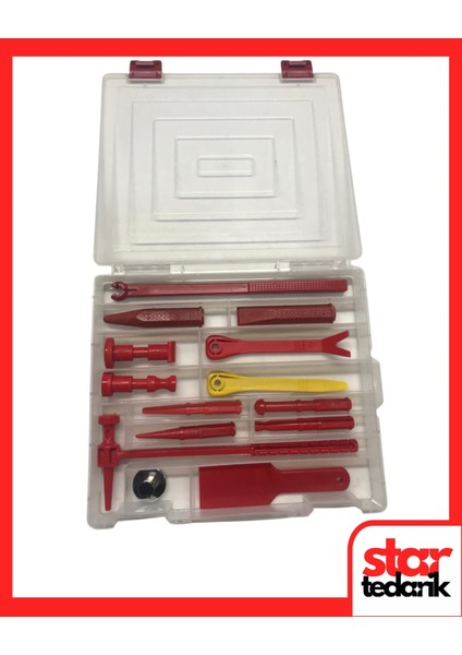 Boyasız Göçük Düzeltme Kaporta Düzeltme Çekici ve Uç Takımı 14 Parça