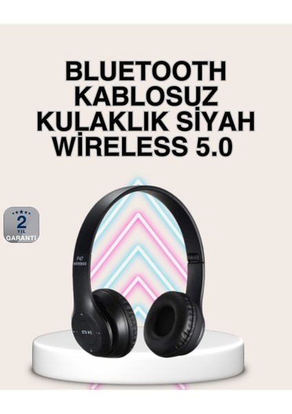 Allzey Katlanabilir Tasarımlı Bluetooth 5.0 Kulaklık | Eller Serbest Arama ve Çift Cihaz Desteği