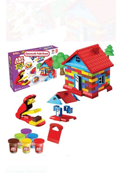 Art Craft Ev Oyun Hamuru Ev Seti 600 gr 6 Farklı Renk