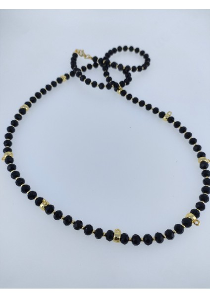 Altıntakmak Için Dokuzaparatlı Kolye Kristal Cam Boncuk 73 cm fırsatları