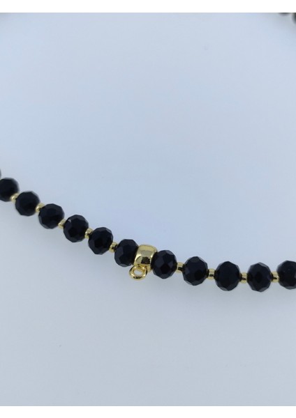 Altıntakmak Için Dokuzaparatlı Kolye Kristal Cam Boncuk 73 cm