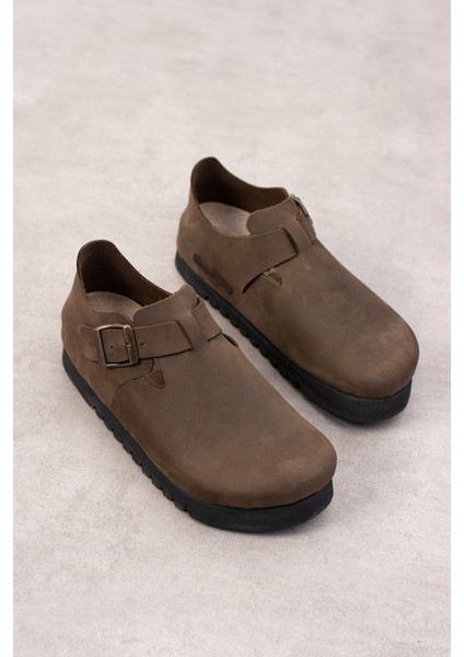 Oxford Hakiki Deri Mantar Taban Ortopedik Yüksek Eva Ayakkabı indirimleri