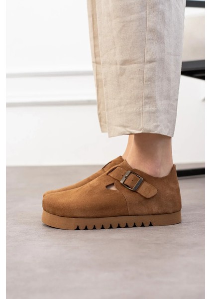 Oxford Hakiki Deri Mantar Taban Ortopedik Yüksek Eva Ayakkabı fırsatları