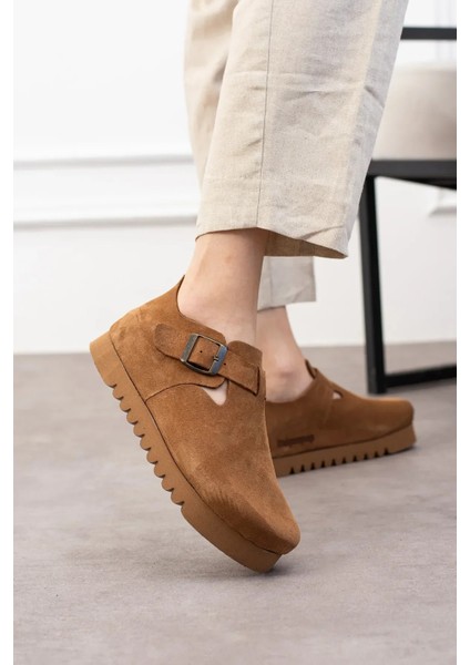 Oxford Hakiki Deri Mantar Taban Ortopedik Yüksek Eva Ayakkabı indirimleri