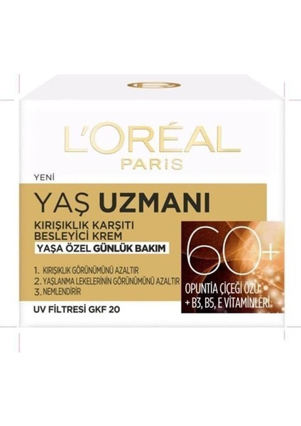 Paris Yaş Uzmanı 60+ Kırışıklık Karşıtı Besleyici Krem modelleri