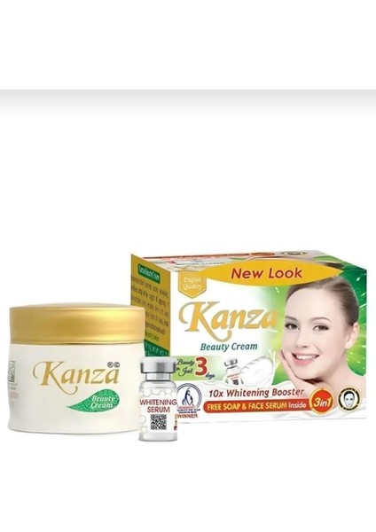 Kanza Cilt Beyazlatıcı, Krem, Sabun ve Serum 3'lü Set fırsatları