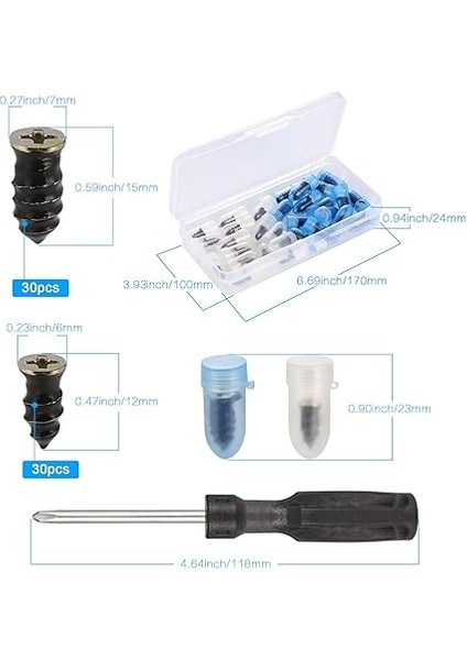 60 Adet Vakumlu Lastik Tamir Çivisi, Tornavidalı Lastik Tamir Lastik Tamir Çivisi, Lastik Tamir Lastik Çivisi, Araba Motosiklet Için Tubeless Lastik Tamir Takımı fiyatları