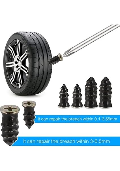 60 Adet Vakumlu Lastik Tamir Çivisi, Tornavidalı Lastik Tamir Lastik Tamir Çivisi, Lastik Tamir Lastik Çivisi, Araba Motosiklet Için Tubeless Lastik Tamir Takımı modelleri