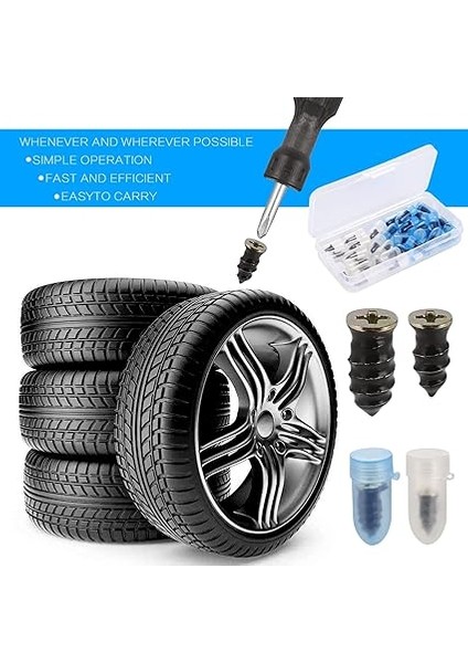 60 Adet Vakumlu Lastik Tamir Çivisi, Tornavidalı Lastik Tamir Lastik Tamir Çivisi, Lastik Tamir Lastik Çivisi, Araba Motosiklet Için Tubeless Lastik Tamir Takımı fırsatları