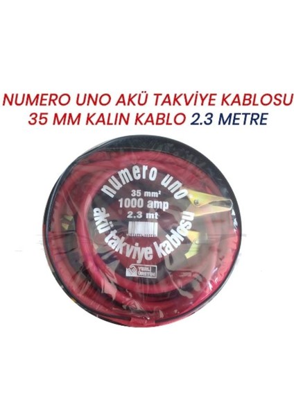35 mm Kalın Kablo Çantalı 1000 Amper Akü Takviye Kablosu
