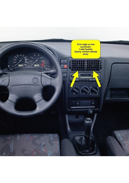 Vw Polo Hb 1994-1999 Orta Konsol Havalandirma Izgarasi 6K0819755 301721782