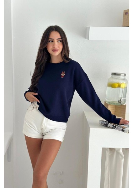 Labubu Işlemeli Oversize Yumuşak Dokulu Triko Kazak AW25KZ0045 fiyatları