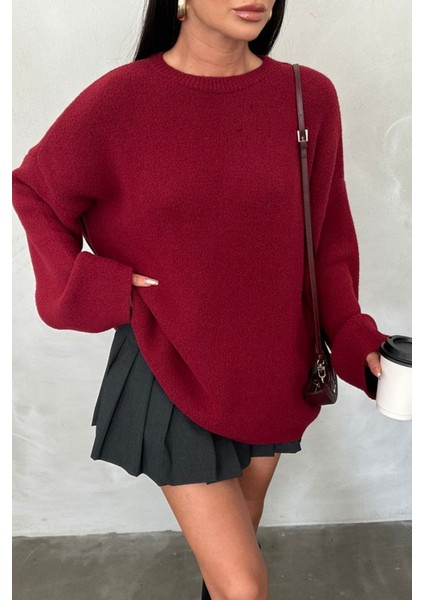 Basic Oversize Ispanyol Kol Triko Kazak AW25KZ0050 fiyatları