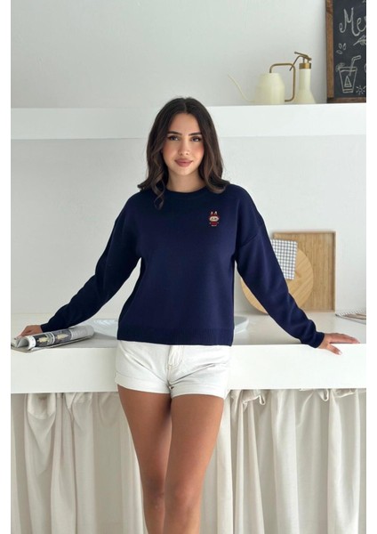 Labubu Işlemeli Oversize Yumuşak Dokulu Triko Kazak AW25KZ0045 indirimleri