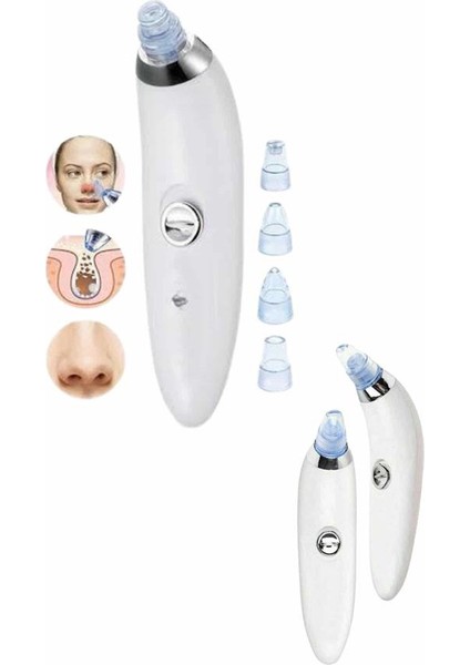 Allzey 4 Başlıklı Vakumlu Siyah Nokta ve Yüz Temizleme Cihazı