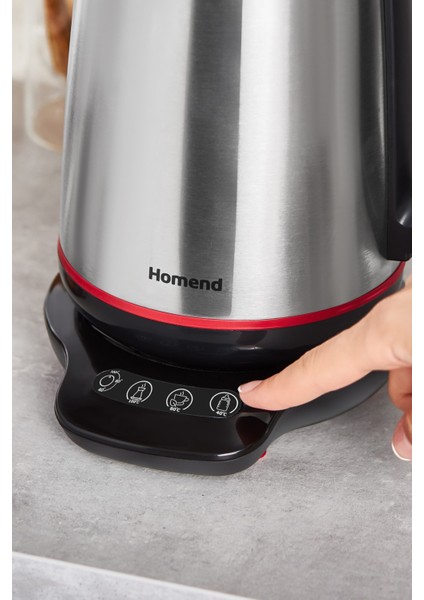 Paslanmaz Çelik Konuşan Çay Makinesi, Inox ve Siyah, 1800 W, Şık ve Pratik Kullanım modelleri