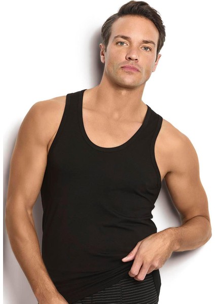 113 1 Adet Erkek Pamuklu Arkası Çapraz Rambo Atlet