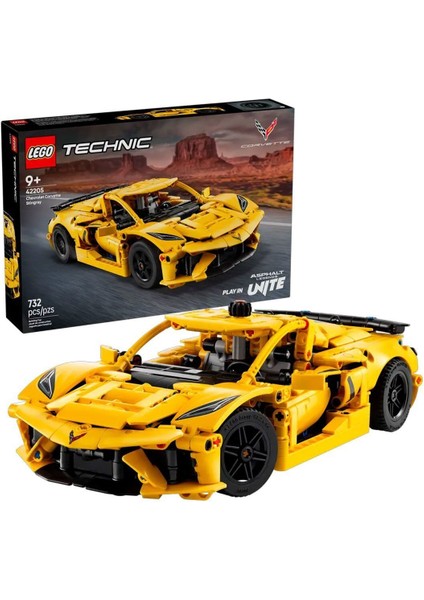 42205 LEGO Technic Chevrolet Corvette Stingray 732 Parça +9 Yaş