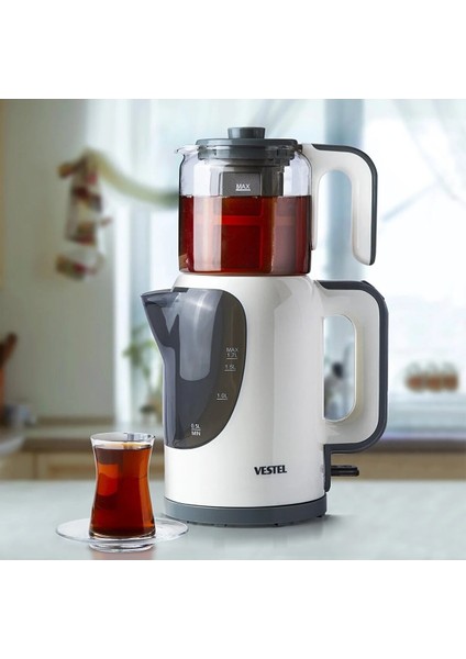 Beyaz 1000 B Çay Makinesi, Pratik ve Şık Tasarım