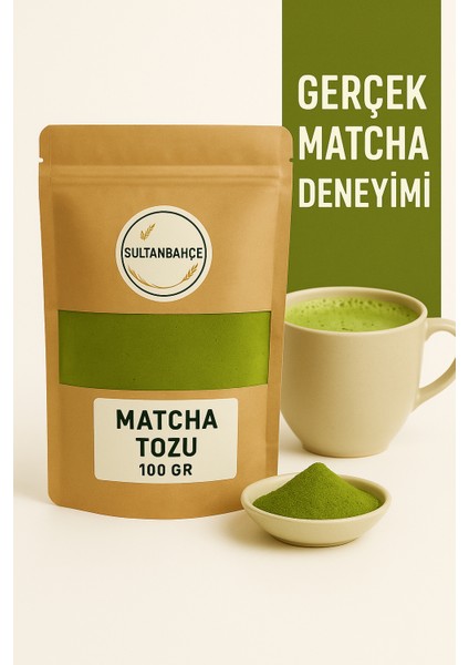 Matcha Tozu 100 gr - %100 Saf Matcha - Vegan - Katkısız, Koruyucusuz, Antioksidan Açısından Zengin