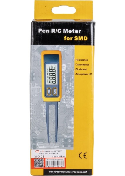 Powermaster Va 503 Smd Multimetre LCD Ekranlı Ölçüm Cihazı Aleti Diyot Test Cihazı modelleri