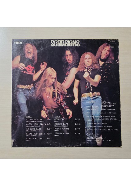 Scorpions - Virgin Killer - 1977 - Dönem Baskı Plak - Longplay - Lp fiyatları