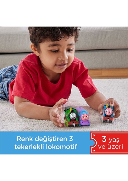 HNP82 Thomas ve Arkadaşları - Renk Değiştiren Küçük Trenler 3lü Paket