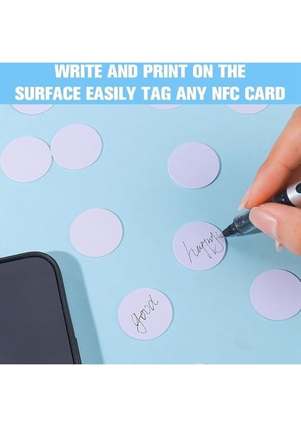 80 Adet Nfc Etiketlerintag 215 Nfc Etiket Çip Yuvarlak Nfc Etiketi Yeniden Yazılabilir Nfc Kart Yapışkan Nfc Etkin Telefonu Cihazı Dayanıklı fiyatları