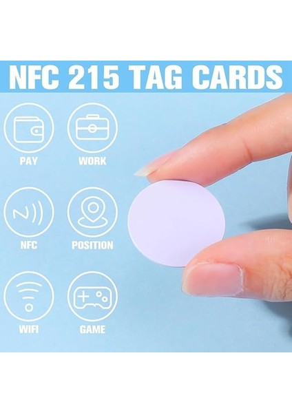 80 Adet Nfc Etiketlerintag 215 Nfc Etiket Çip Yuvarlak Nfc Etiketi Yeniden Yazılabilir Nfc Kart Yapışkan Nfc Etkin Telefonu Cihazı Dayanıklı modelleri