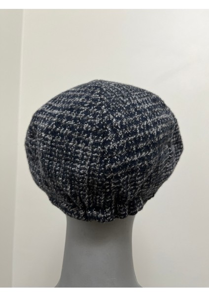 Erkek Kışlık Kaşe Kumaş Desenli Arkası Lastikli Standart Kasket Şapka (Newsboy Cap) modelleri