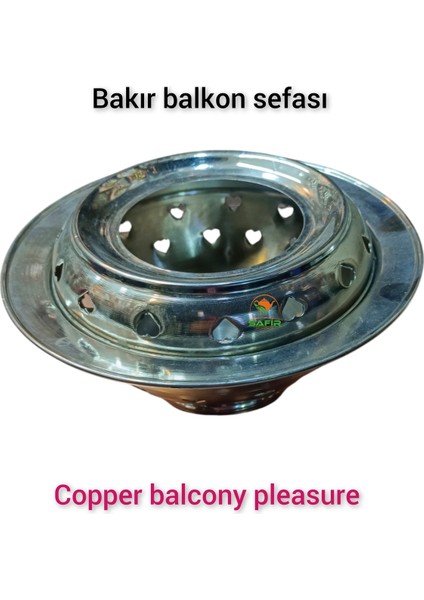 Balkon Için Şık Bakır Çaydanlık ve Demlik Seti, Kalaylı, Estetik ve Kullanışlı