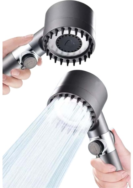Allzey Yeni Nesil Duş Başlığı Paslanmaz Çelik Masaj Etkili Ergonomik Tasarım Su Basınçlı fiyatları