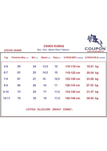 Erkek Çocuk Jeans / Esnek Kumaş fiyatları