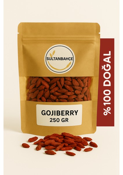 Gojiberry 250 gr – Doğal Kurt Üzümü | Antioksidan Süper Meyve | Katkısız Kurutulmuş