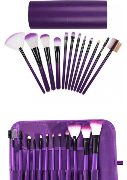 Allzey 12 Parça Makyaj Fırçası Yumuşak Kıllı Profesyonel Fırça Seti Yüksek Kaliteli Pürüzsüz fiyatları