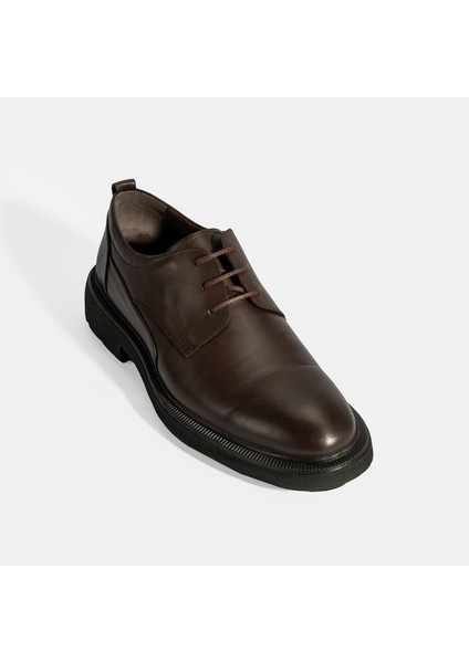 Erkek Kahve Bağcıklı Klasik Ayakkabı indirimleri