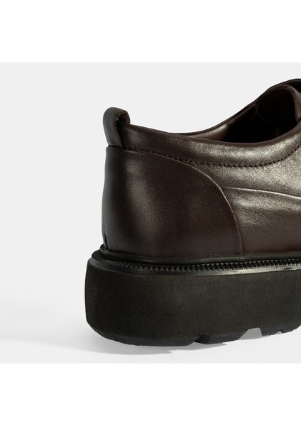 Erkek Kahve Bağcıklı Klasik Ayakkabı