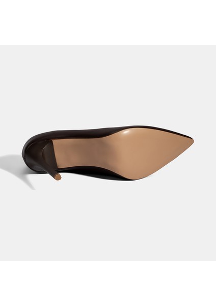 Kadın Kahve Deri Stiletto fırsatları