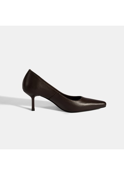 Kadın Kahve Deri Stiletto modelleri