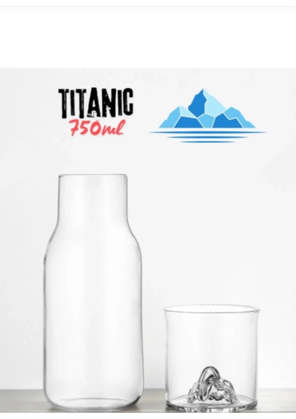 Titanic Başucu Sürahisi Cam Sürahi 0,75 Lt (750ML)