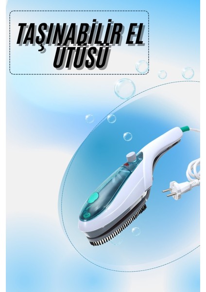Allzey Profesyonel Buharlı 1500 W El Seyahat Ütüsü Pratik Ütü Kolay Taşıma