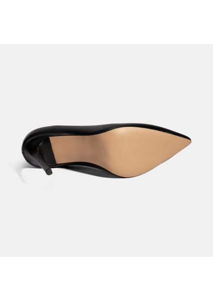 Kadın Siyah Deri Stiletto fırsatları