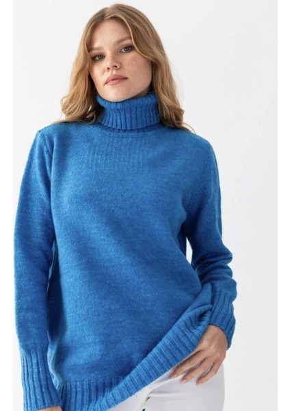 Basic Balıkçı Yaka Midi Boy Triko Kazak AW25KZ0048