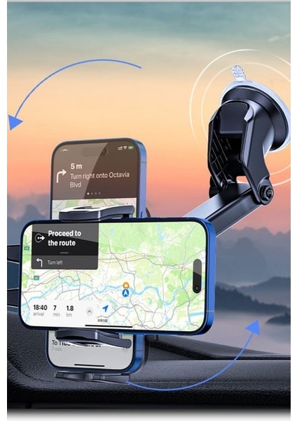 Car-03 Büyük Vantuzlu Araç Içi Telefon Tutucu modelleri
