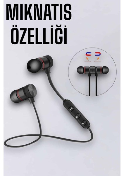 Allzey Kablosuz Sport Mıknatıslı Mikrofonlu Kulak Içi Kulaklık modelleri
