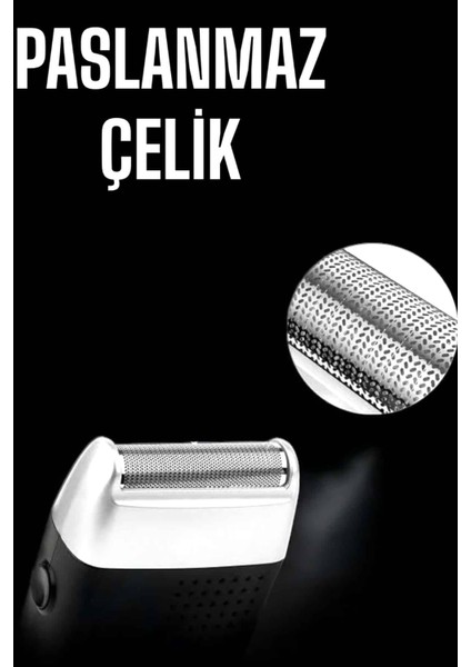 Allzey Tıraş Makinesi Islak ve Kuru Kullanıma Uygun Kablosuz Taşınabilir fırsatları
