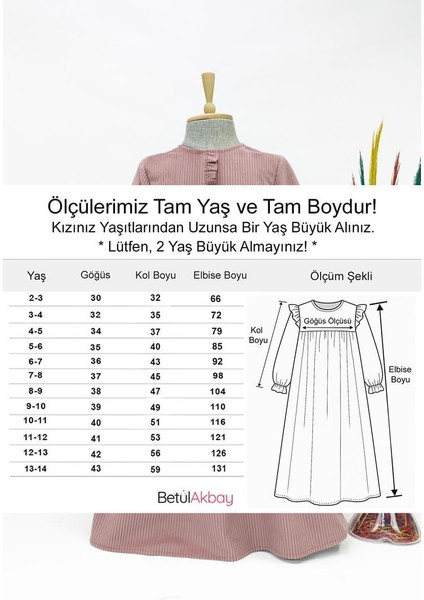 Kız Çocuk Kadife Elbise - Mihri Model Uzun Tesettür Elbise Pudra Pembe fiyatları
